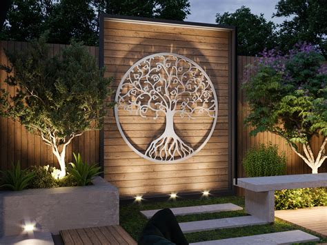 modern outdoor metal wall art